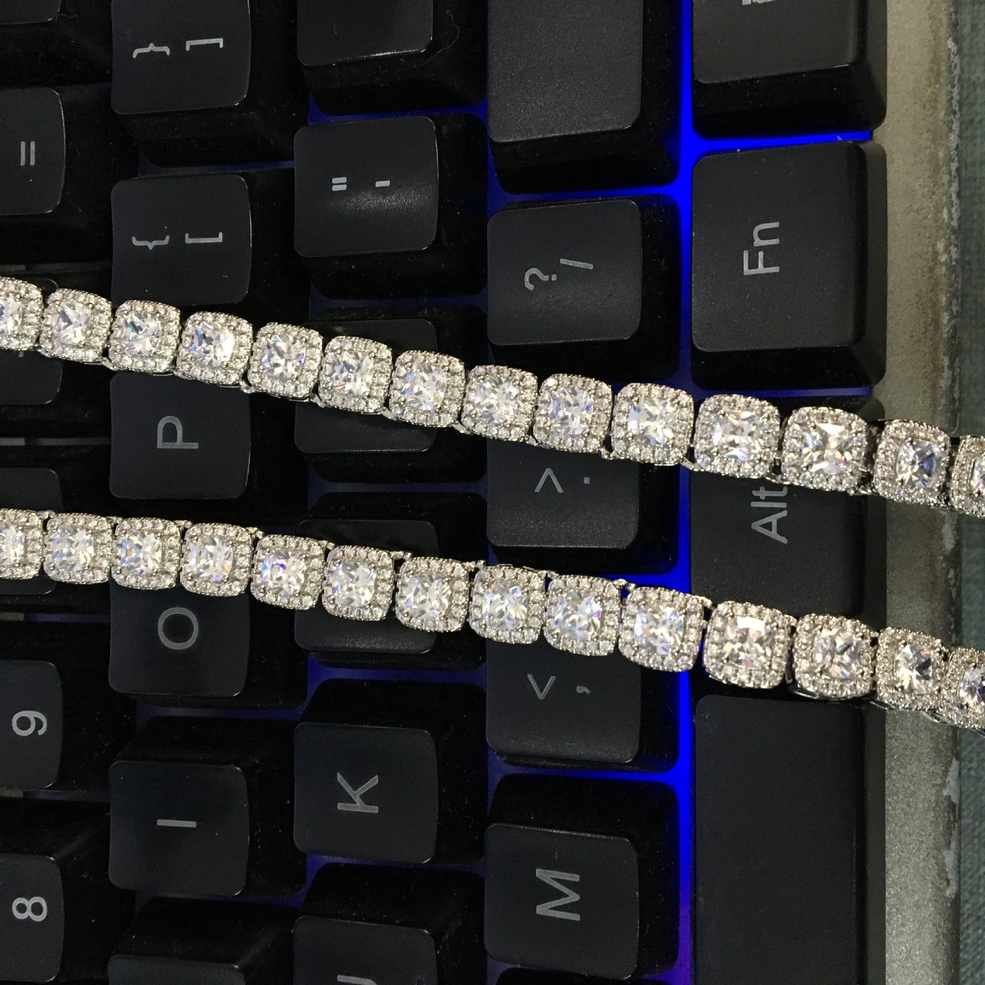 Iced Out Tennis Chain Cubic Zirconia CZ Hip Hop Necklace