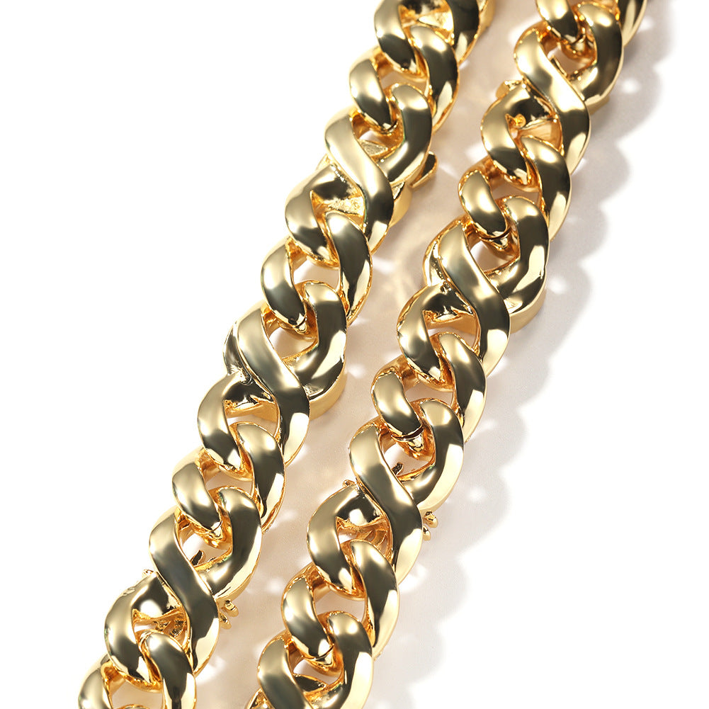 Hip-hop zircon-encrusted sun, star and eye necklace