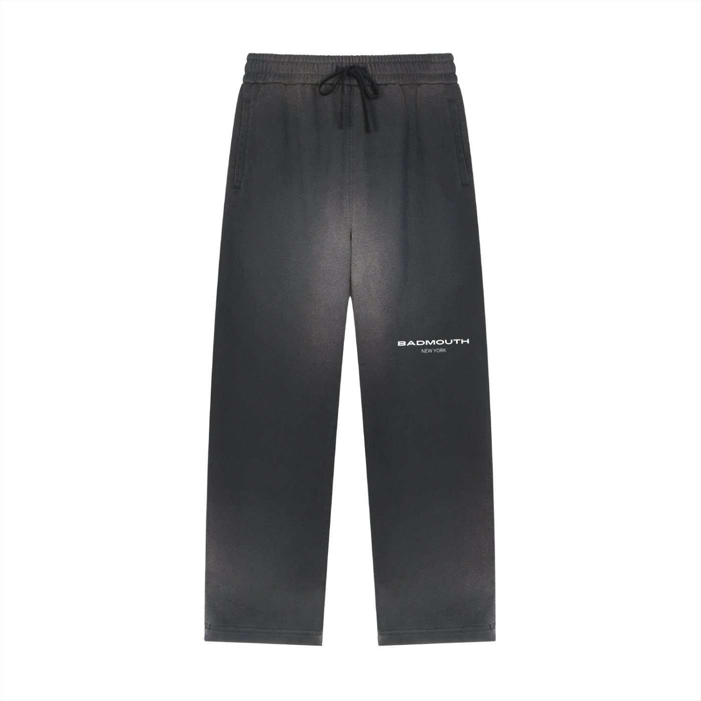 Sun Fade Raw Edge Straight-Leg Sweatpants